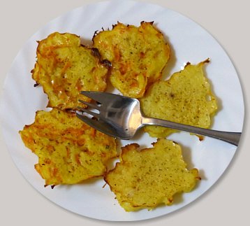 Kartoffelpuffer aus kloßteig